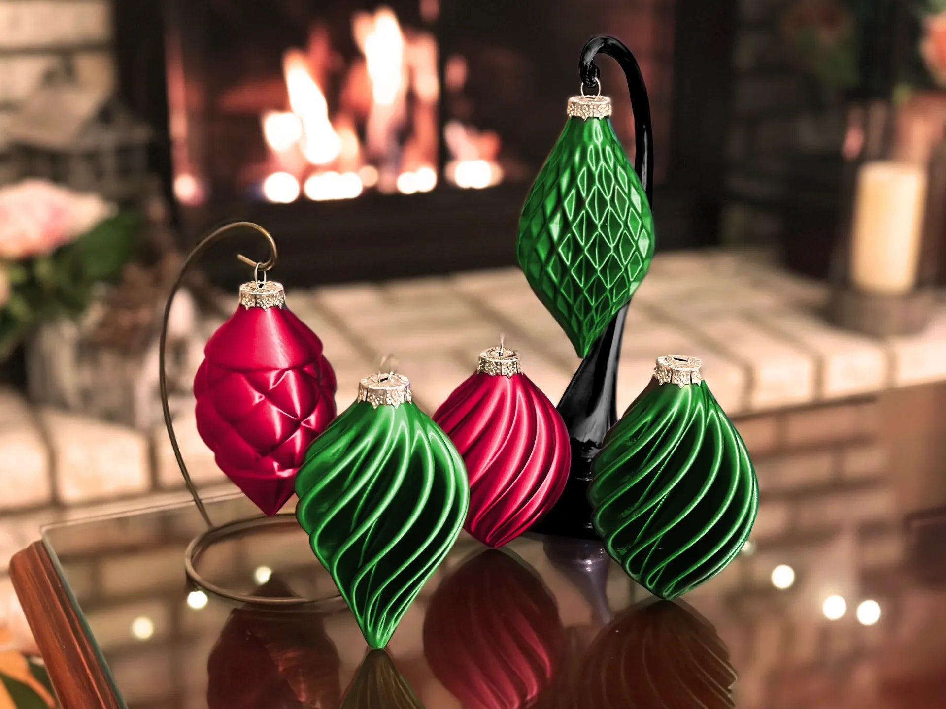 Christmas Tree Ornament Set (Vase Mode Prints)