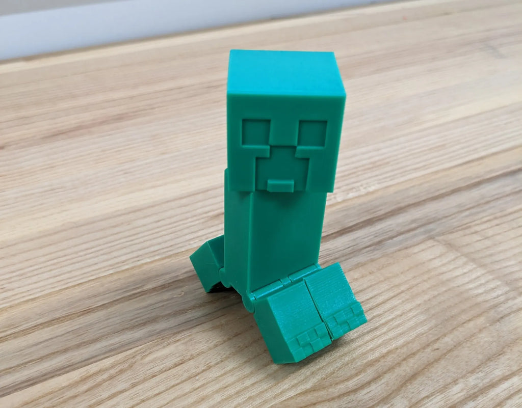 Articulated Minecraft Creeper: Print-In-Place