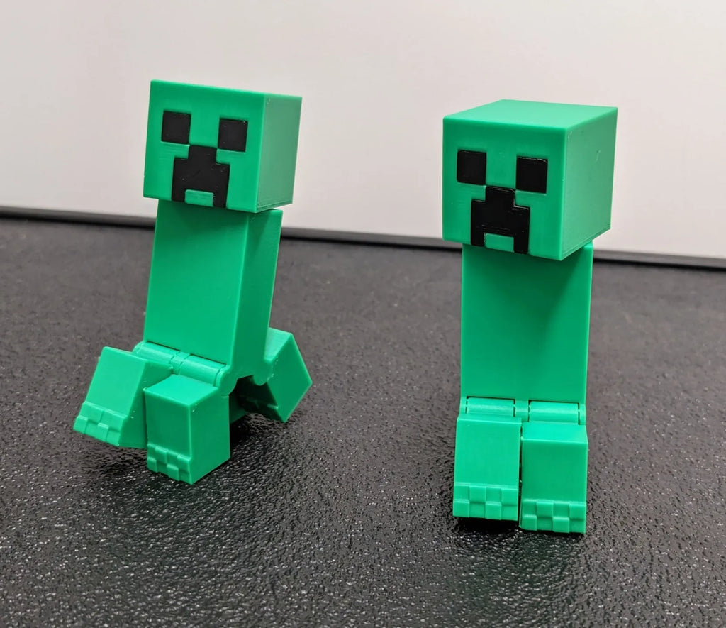 Articulated Minecraft Creeper: Print-In-Place